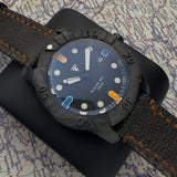 La Côte 44mm Black Steel Diver