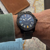La Côte 44mm Black Steel Diver
